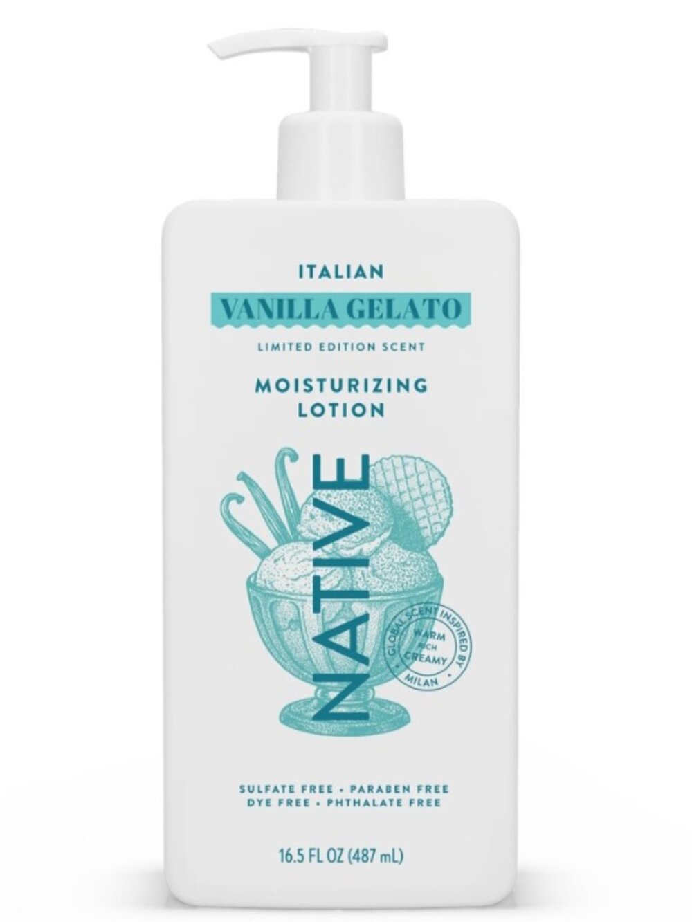 Native Italian Vanilla Gelato Body Lotion – Limited Edition Hydrating 16.5 oz